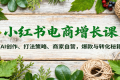 小红书电商增长课：AI创作、打法策略、商家自营，爆款与转化秘籍