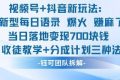 视频号加抖音新玩法：爆火新型每日语录，收徒教学加分成计划，三种变现玩法，当日变现7张