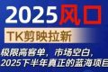 2025风口TK剪映capcut拉新项目，极限高客单，市场空白，2025下半年真正的蓝海项目