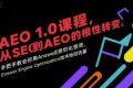 AEO 1.0 课程，从SEO到AE0的基命性转变，手把手教会你用AnswerEngineOptimization技术抢回流量（更新）